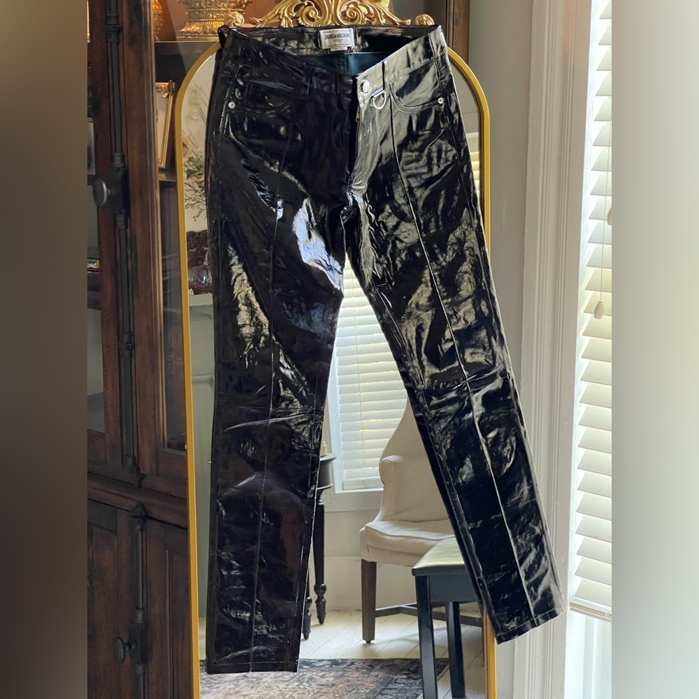 Zadig & Voltaire NWOT Peko Black Vinyl Leather Pant Women's CALL OUTS